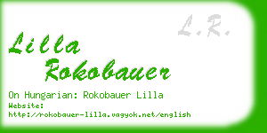 lilla rokobauer business card